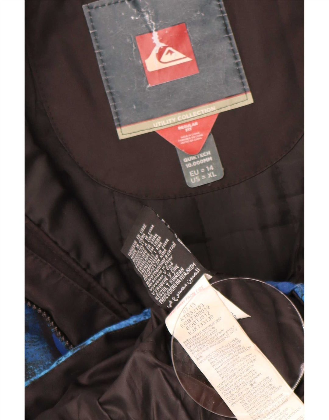 Chłopięca kurtka narciarska Quiksilver Graphic 13-14 lat, niebieska, poliester