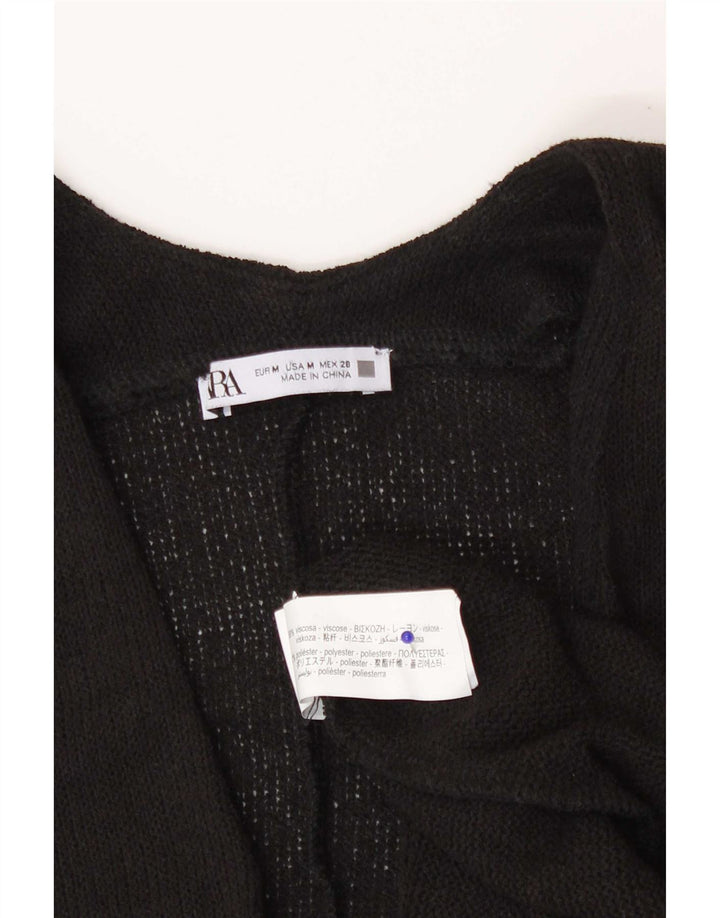 Damski podkoszulek oversize z kamizelką Zara UK 14, średni czarny wiskoza