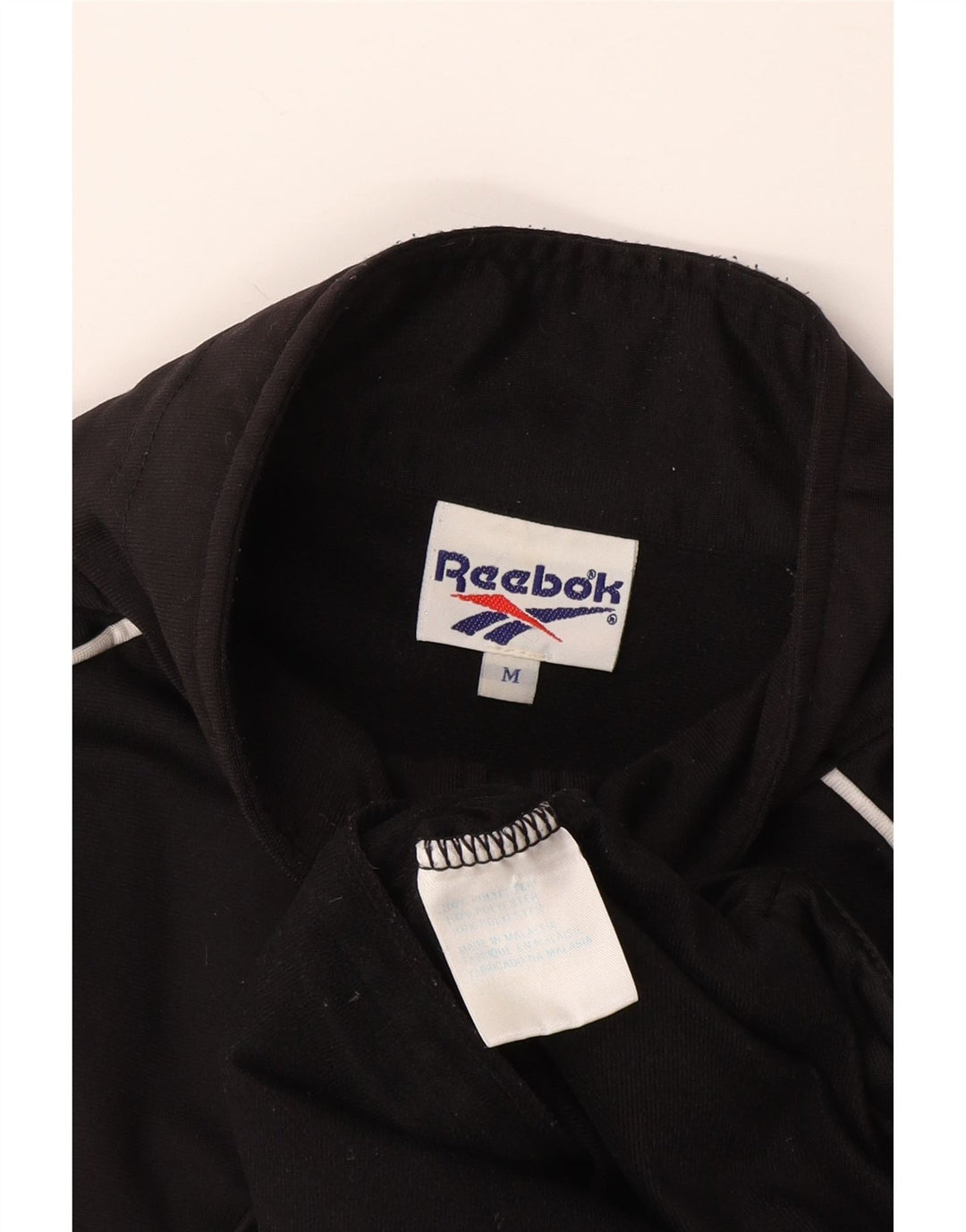 Męska bluza dresowa z krótkim rękawem i grafiką Reebok, średnia czarna