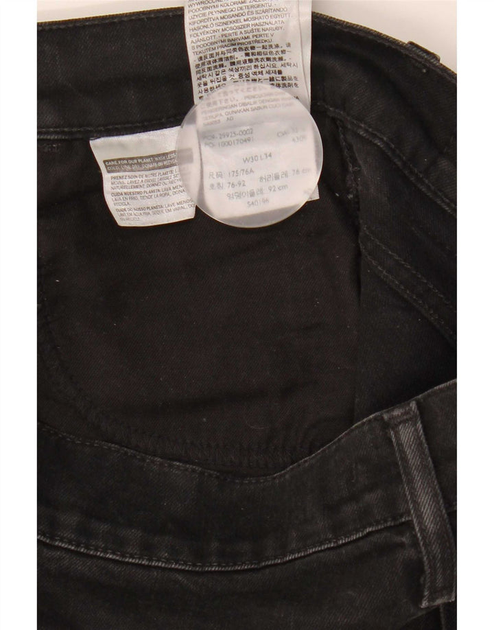 Damskie jeansy Levi's Line 8 Slim W30 L34 Czarna bawełna