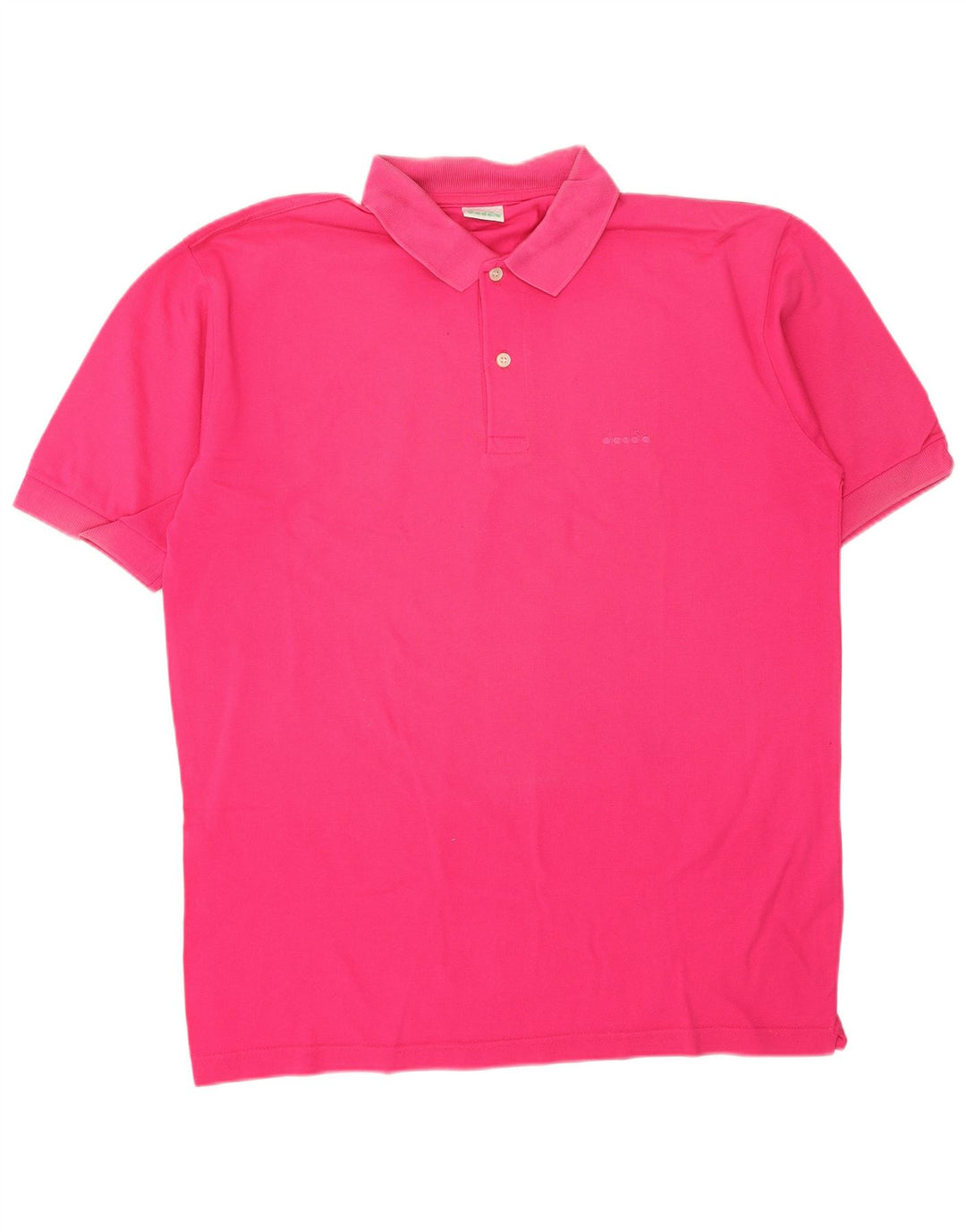 Męska koszulka polo DIADORA, duża, różowa, bawełniana