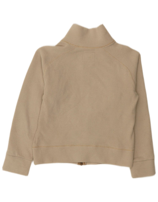 Cesare Paciotti 4US Womens Graphic Cardigan Sweater UK 16 Large Beige