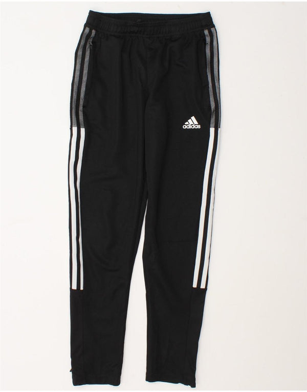 Chłopięce spodnie dresowe Adidas Aeroready 11-12 lat, czarny poliester