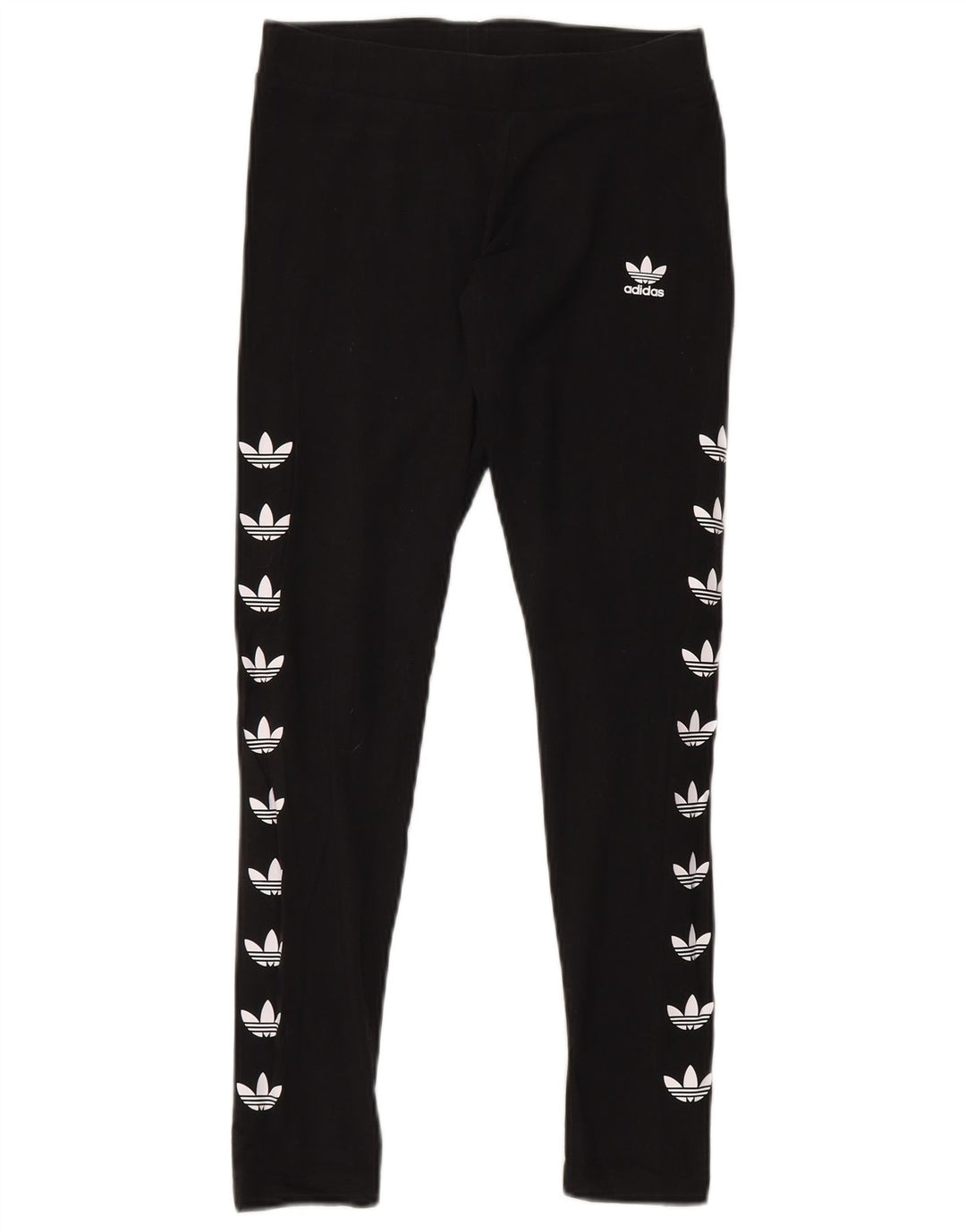 Damskie legginsy Adidas Graphic UK 12, średnie, czarne, bawełniane