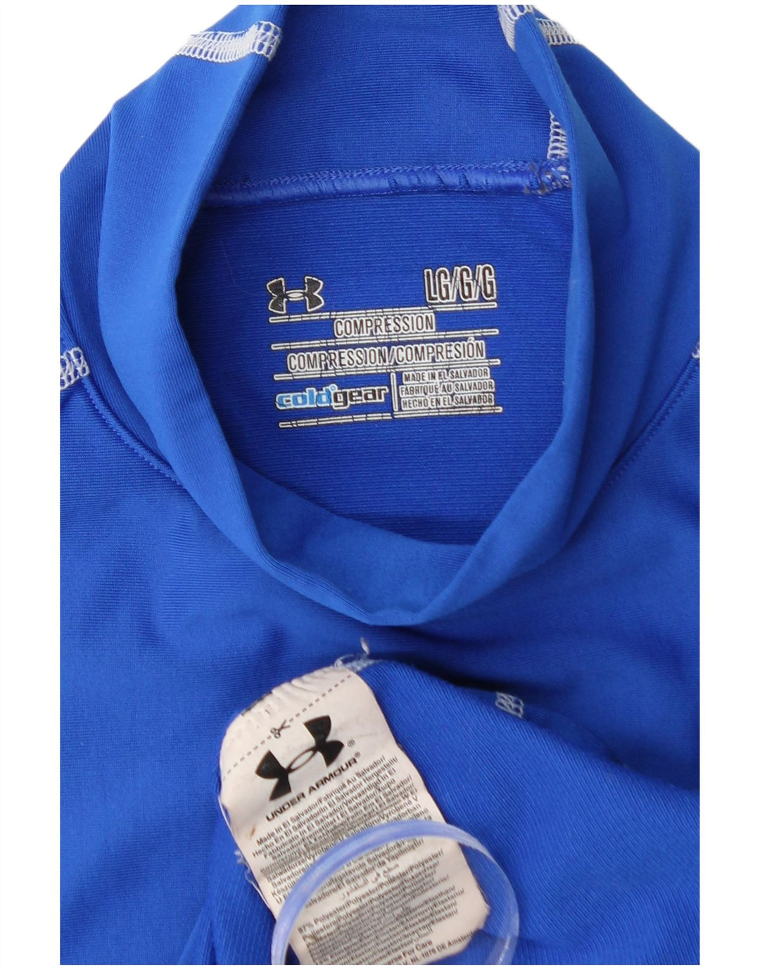 UNDER ARMOUR Męska koszulka Cold Gear z długim rękawem, duża, niebieska, z poliestru