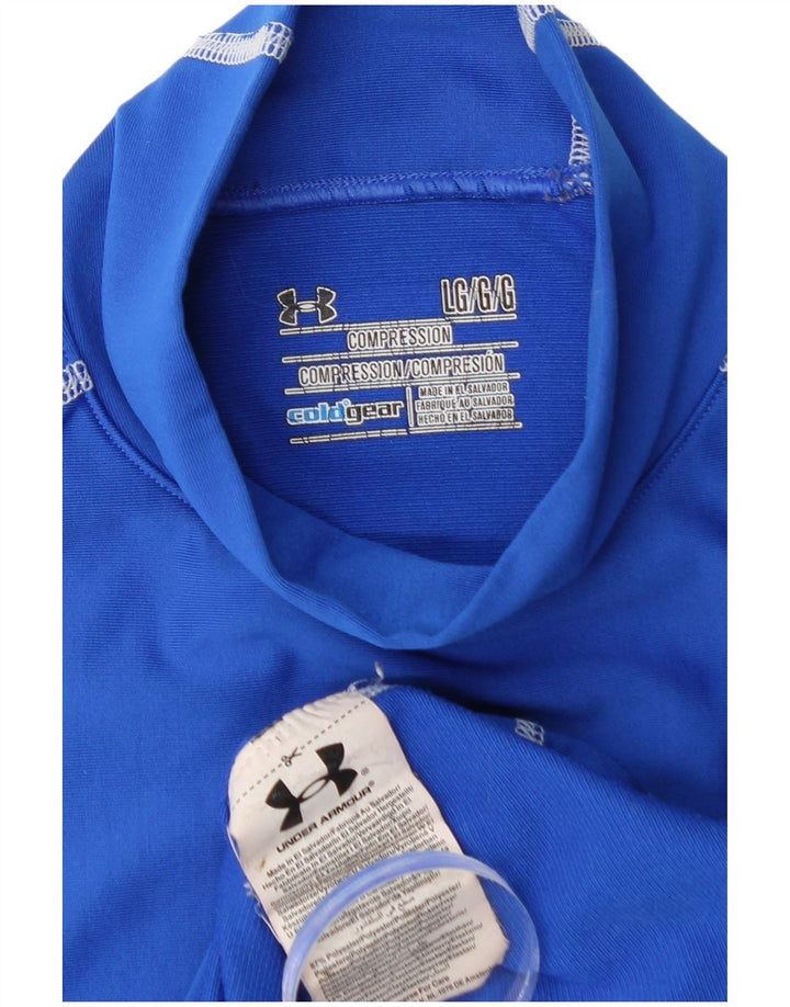 UNDER ARMOUR Męska koszulka Cold Gear z długim rękawem, duża, niebieska, z poliestru