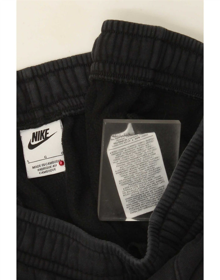 Damskie spodnie dresowe Nike, duże, czarne, bawełniane