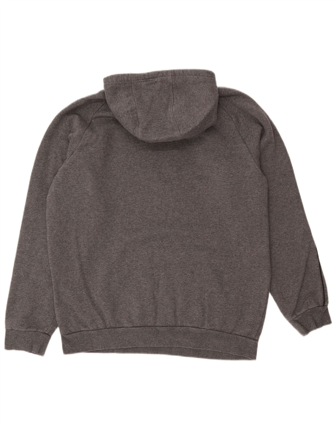 Męski sweter z kapturem ADIDAS, duży, szary, bawełniany