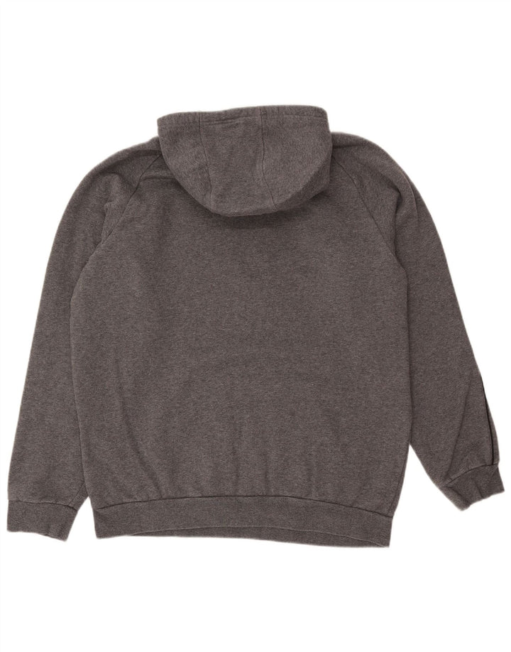 Męski sweter z kapturem ADIDAS, duży, szary, bawełniany