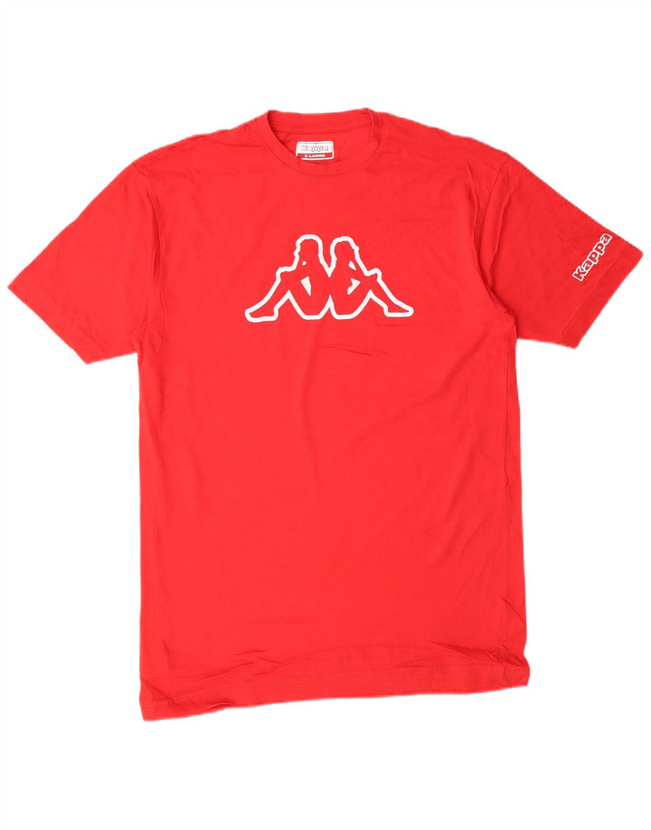 Chłopięcy T-shirt z grafiką KAPPA 15-16 lat XL, czerwona bawełna