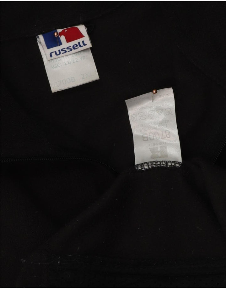 Kurtka polarowa Russell Athletic chłopięca 11-12 lat 2XL, czarna, poliester