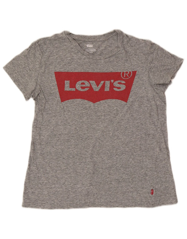 Damska koszulka z grafiką Levi's Top UK 10 Small Grey Flecked