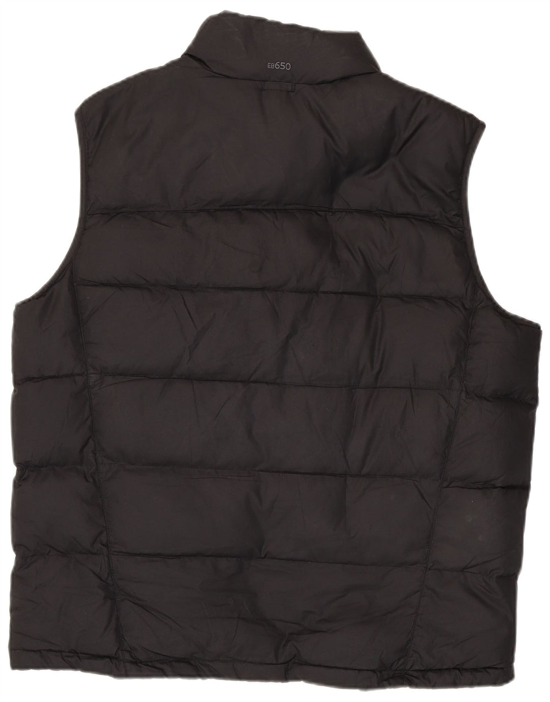 Męska wyściełana kamizelka EDDIE BAUER UK 40, duża, czarna, poliester