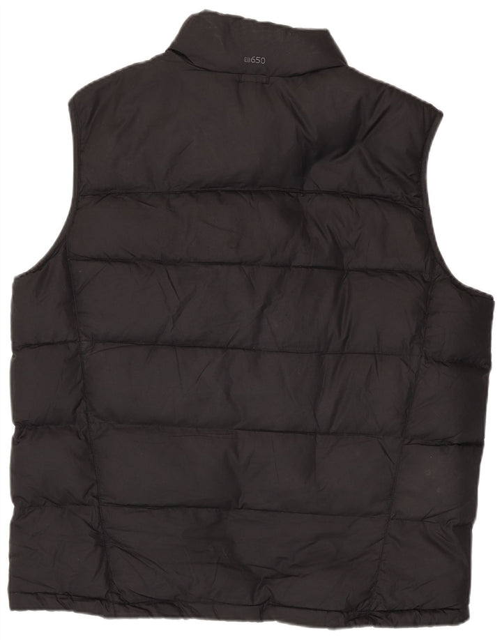 Męska wyściełana kamizelka EDDIE BAUER UK 40, duża, czarna, poliester