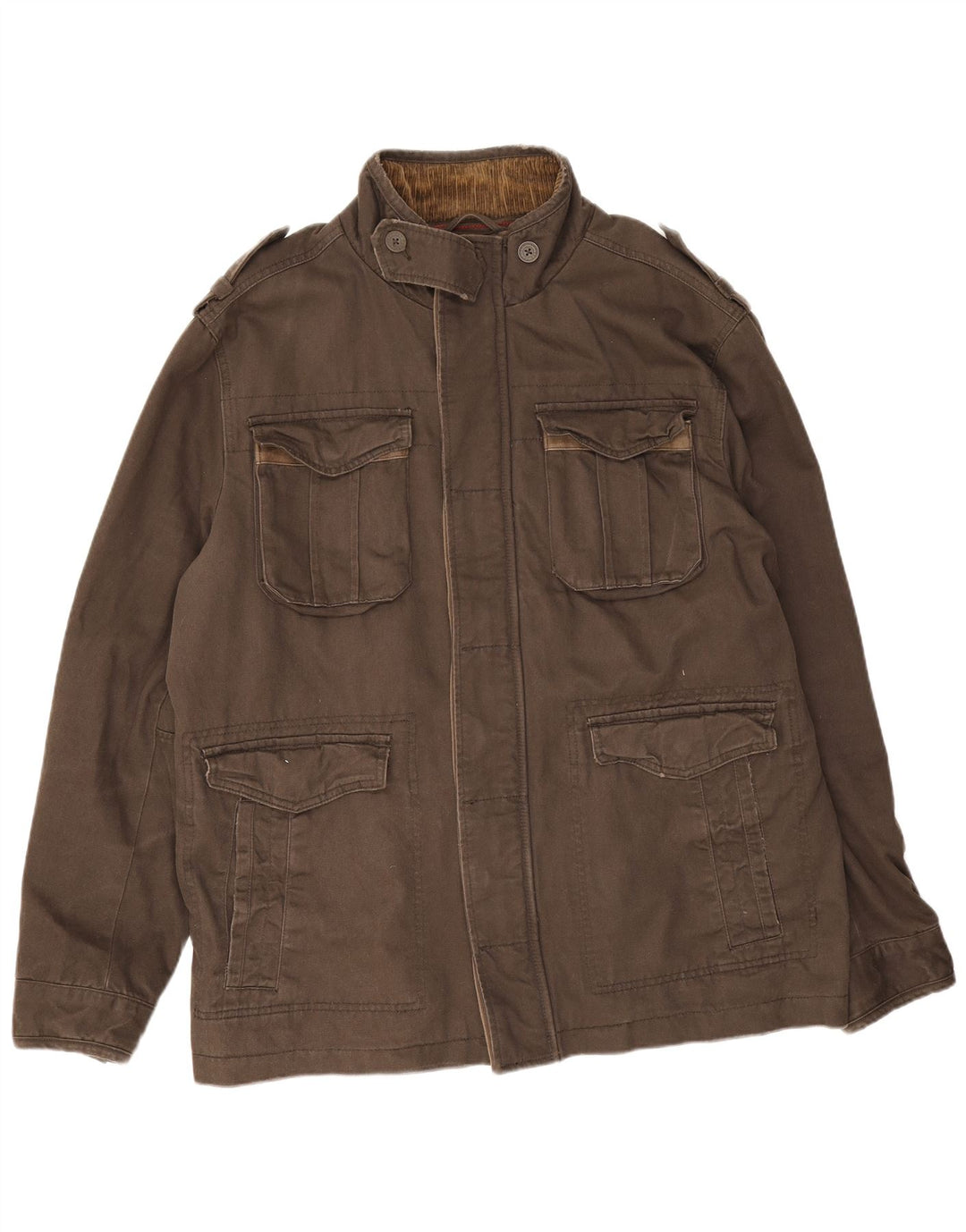 Kurtka męska Fat Face UK 42 XL, brązowa, bawełniana