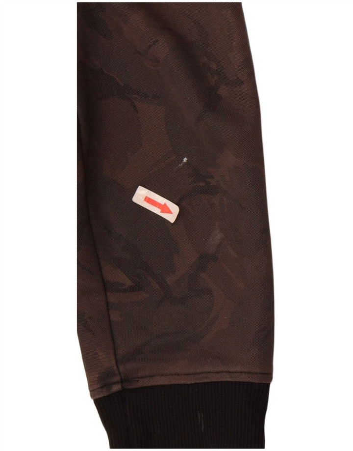 Męska kurtka dresowa Fred Perry, mała, brązowa, kamuflaż, poliester