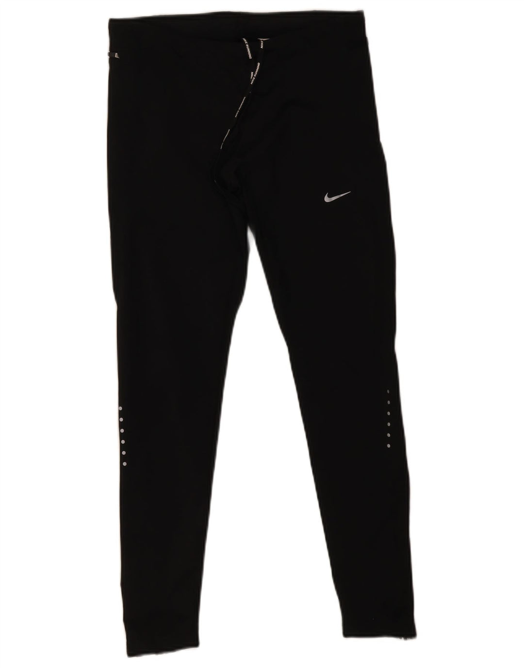 Damskie legginsy Nike Dri Fit UK 12, średni czarny poliester