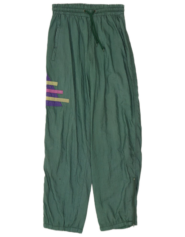 Damskie spodnie dresowe w stylu vintage Joggers UK 8 Small Green Colourblock