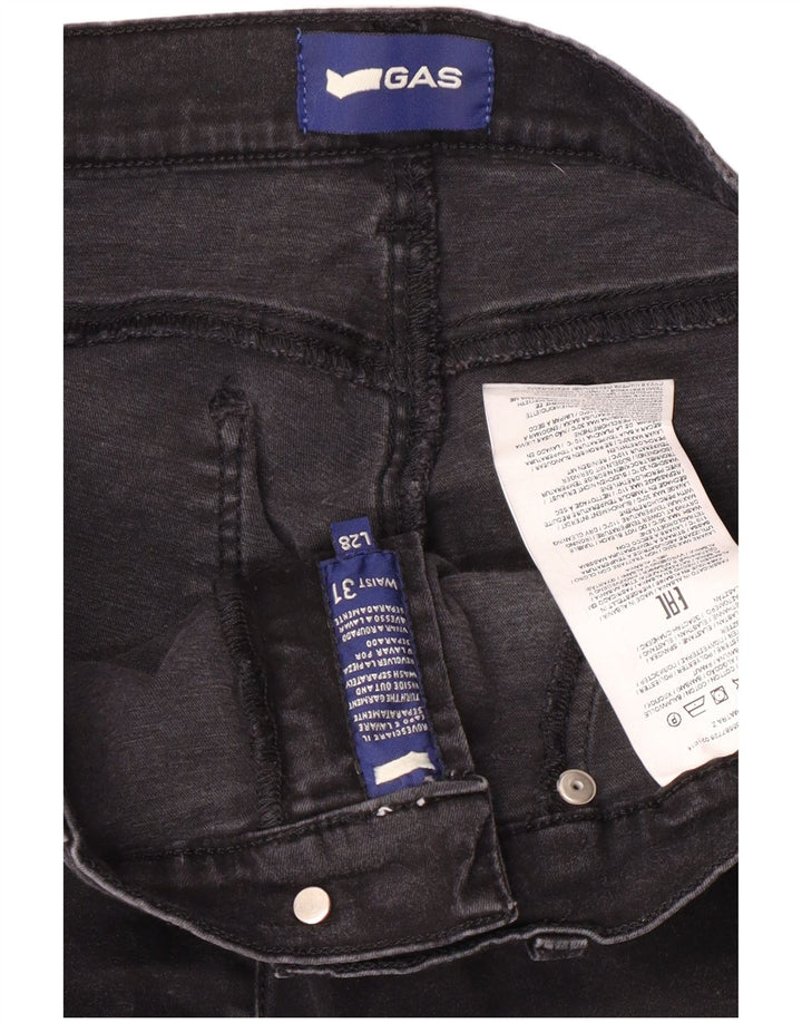 Damskie jeansy Gas W31 L28 Czarne bawełniane