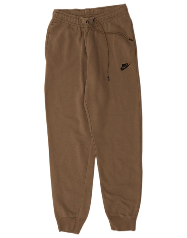Damskie spodnie dresowe Nike Joggers UK 8 Małe, brązowe, bawełniane