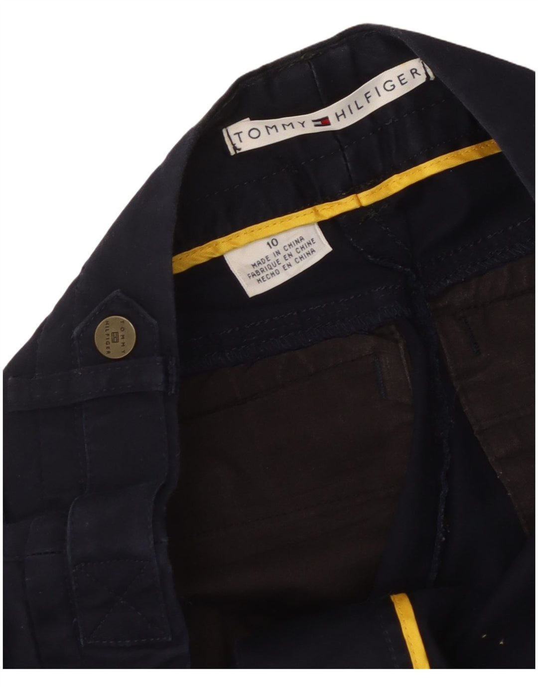 Spodnie damskie Tommy Hilfiger US 10 Large W32 L25 Granatowe