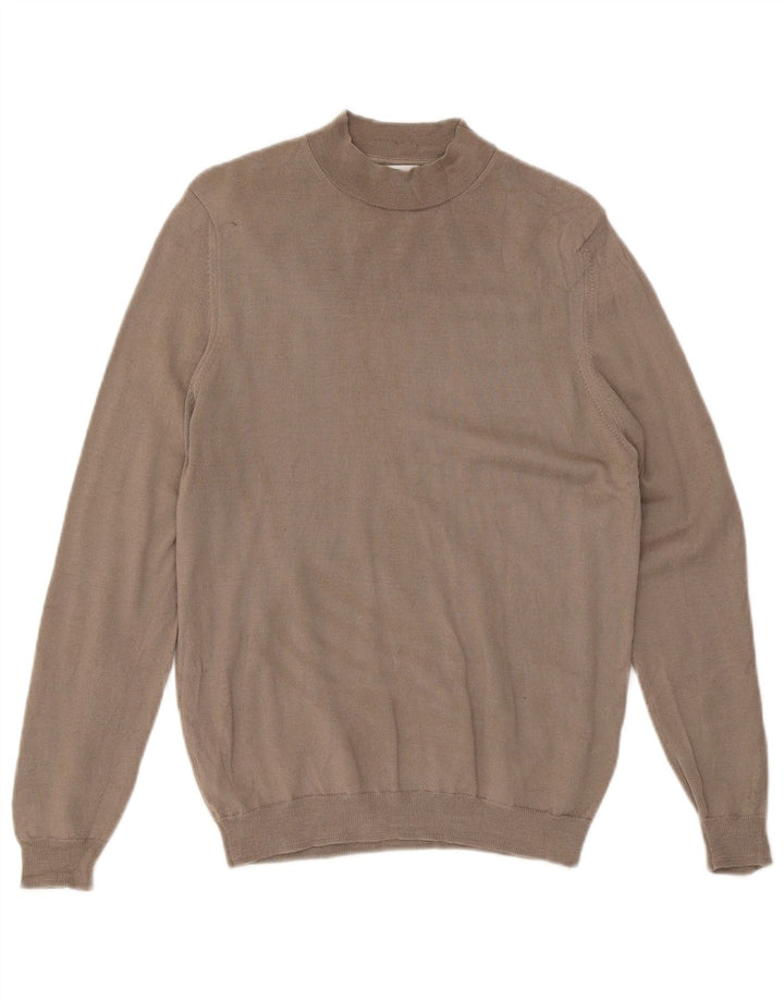 Sweter damski Zara z okrągłym dekoltem UK 14, średni brąz