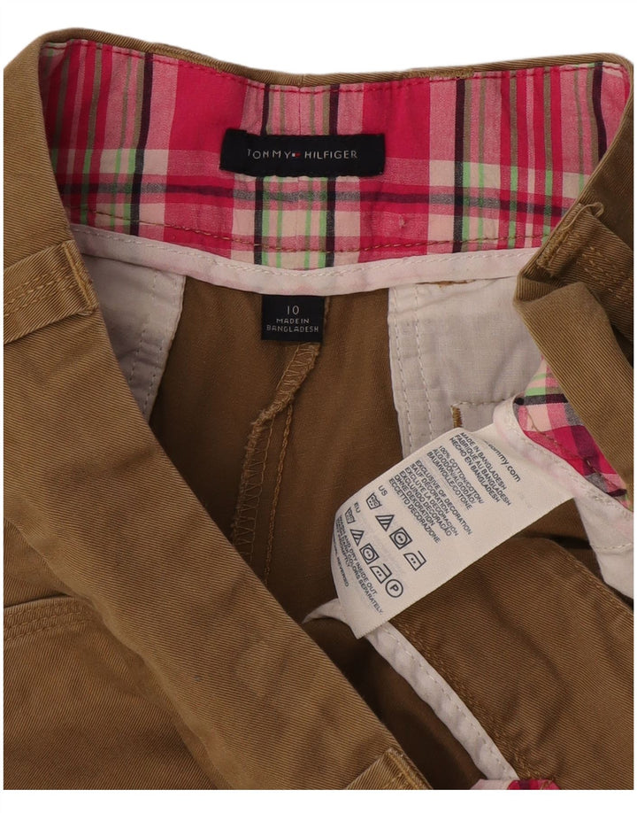 Damskie spodenki Chino Tommy Hilfiger US 10 Large W27 Brązowa bawełna