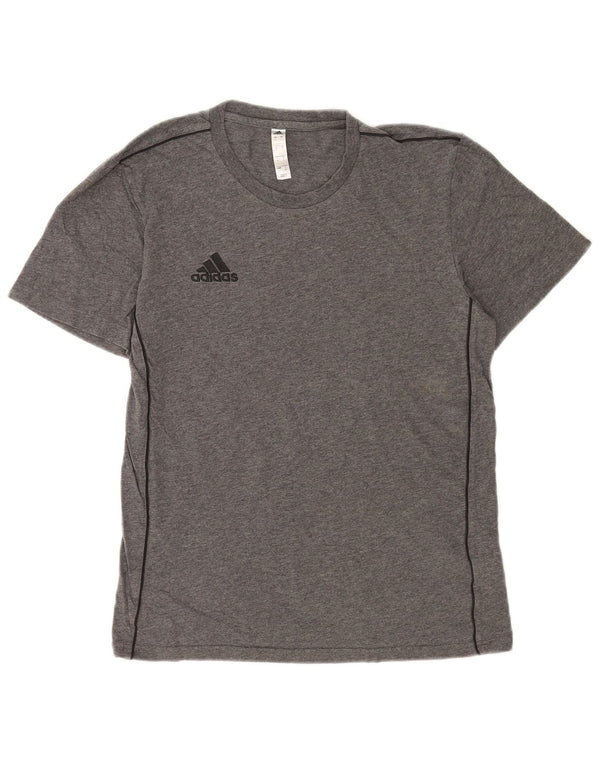 Adidas Męska Koszulka Top Mała Szara Bawełna