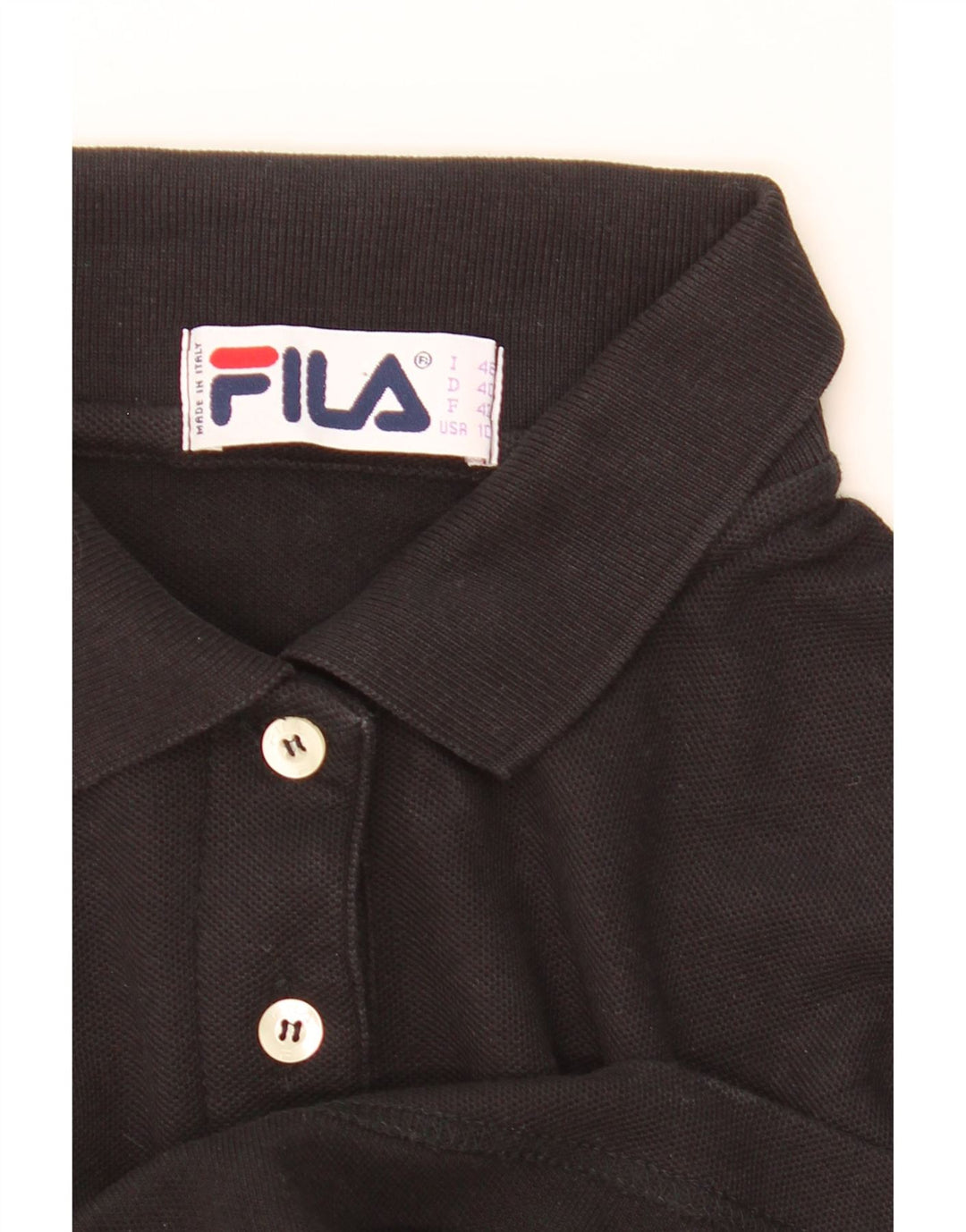 Damska koszulka polo Fila IT 46, duża, czarna