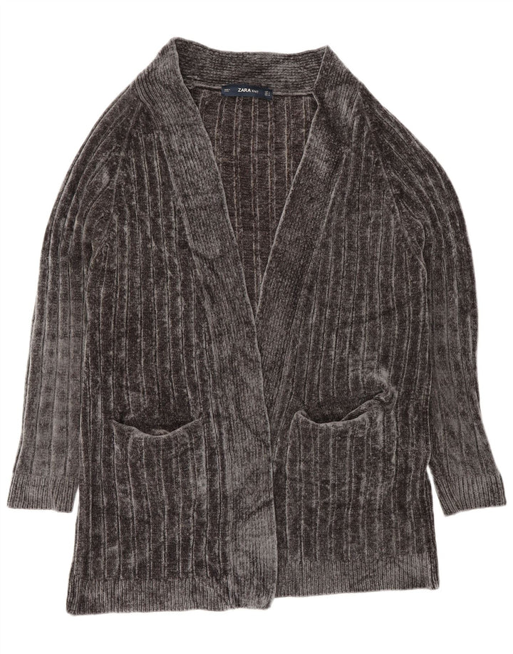 Damski sweter oversize z długim rękawem Zara, UK 14, średni szary