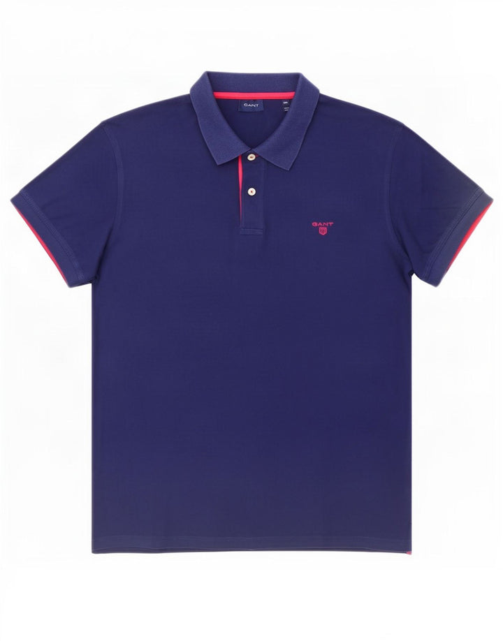 Męska koszulka polo Gant 2XL granatowa