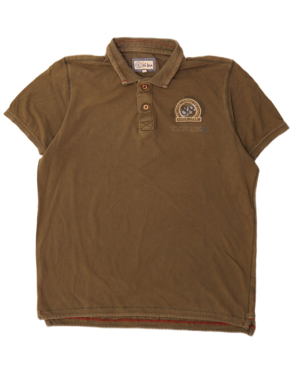 Męska koszulka polo Fat Face XL, bawełniana khaki