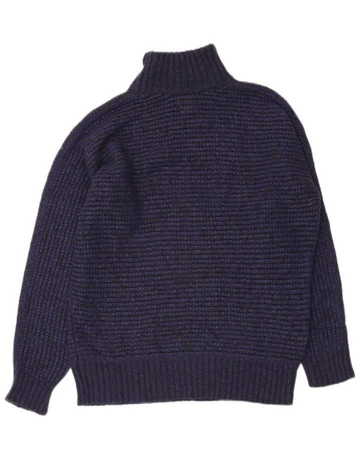Sweter damski Massimo Dutti z golfem UK 10, mały, granatowy
