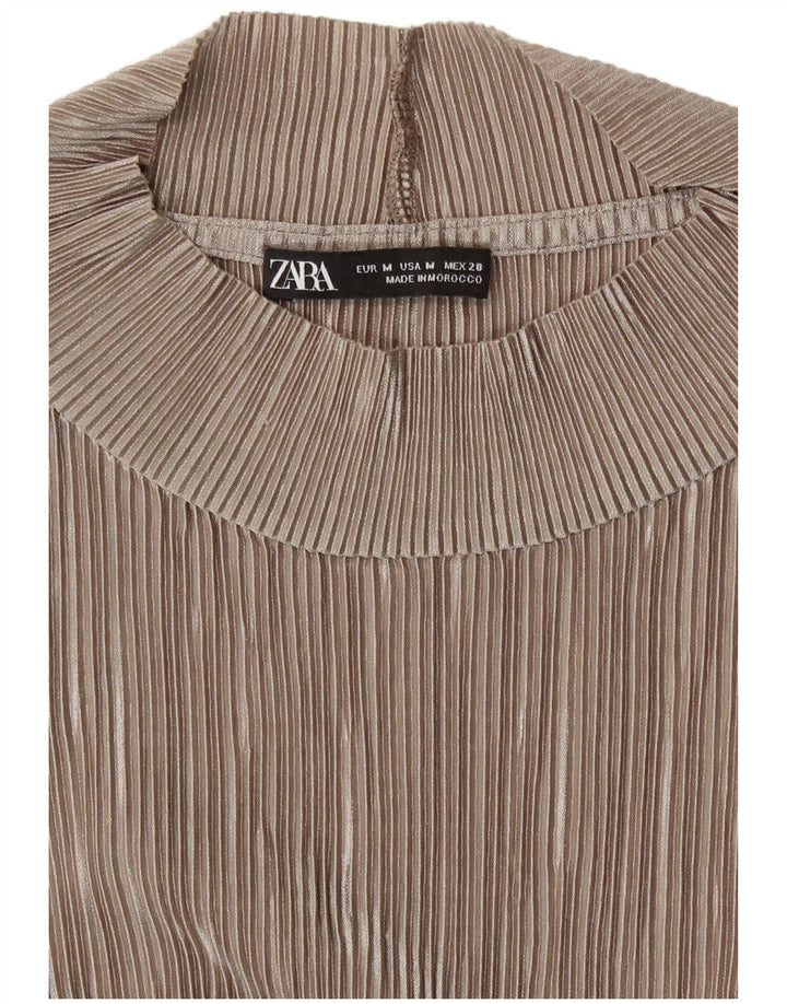 Bluzka damska Zara Top UK 14 średni beż