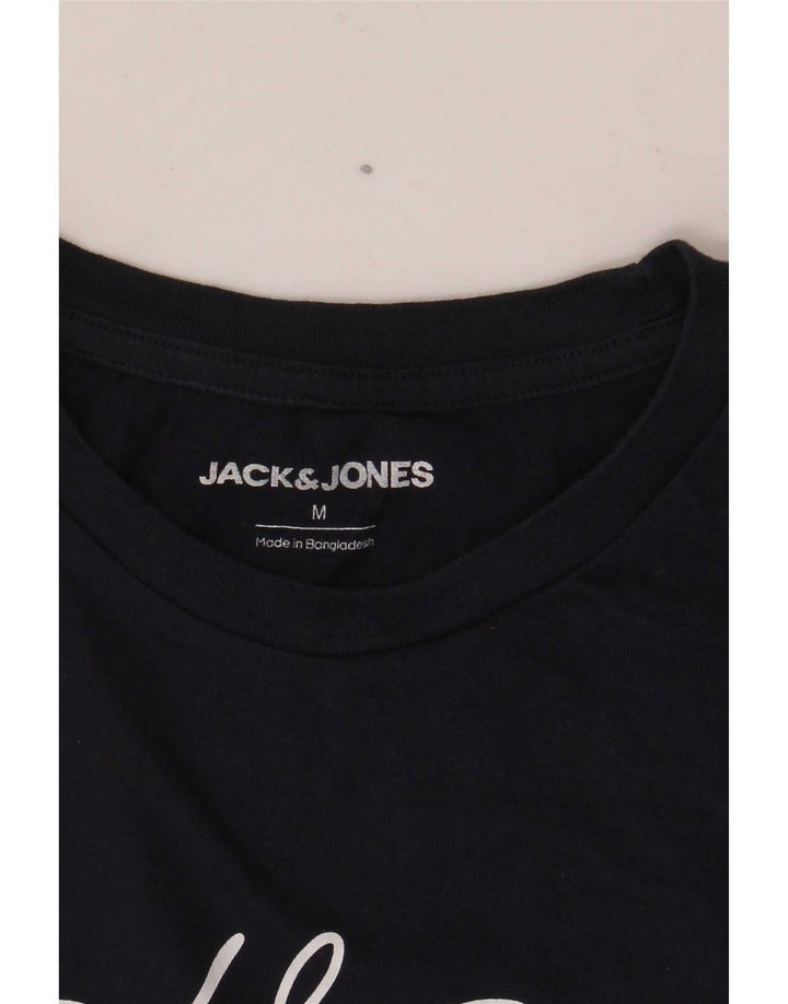 Męski T-shirt z grafiką Jack & Jones, średni granatowy
