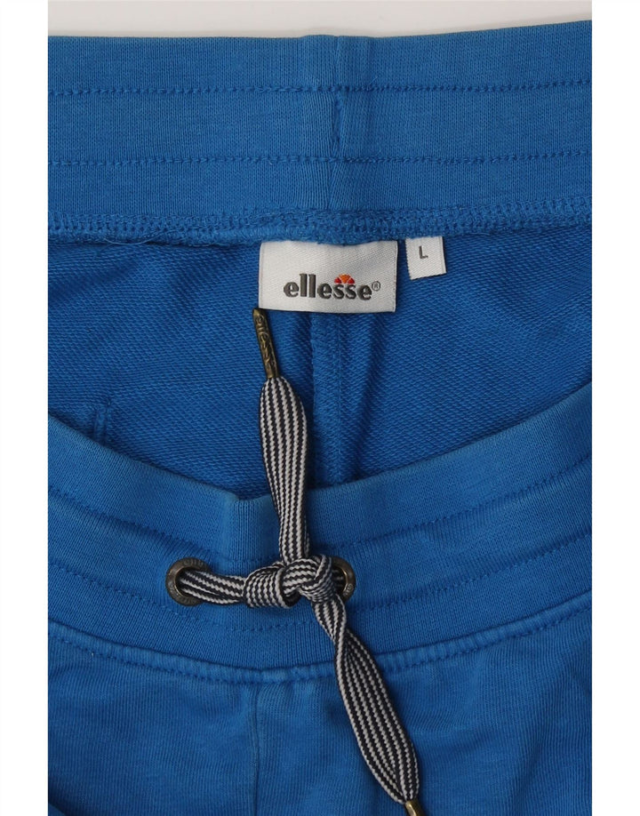 Męskie spodenki sportowe Ellesse Graphic, duże, niebieskie, bawełniane