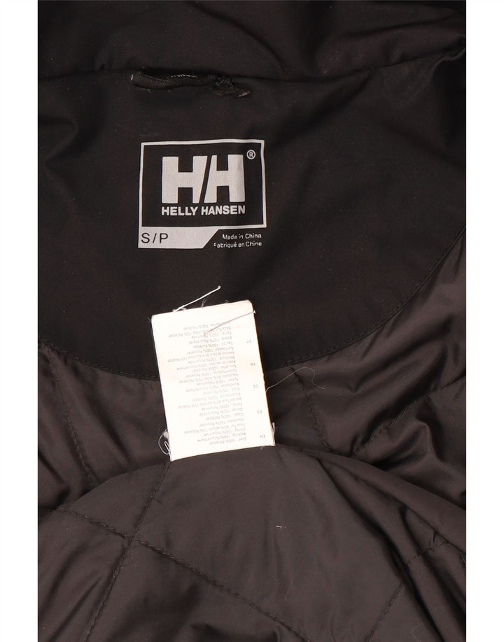 Męska kurtka parka z kapturem Helly Hansen UK 36, mała, czarna, poliester