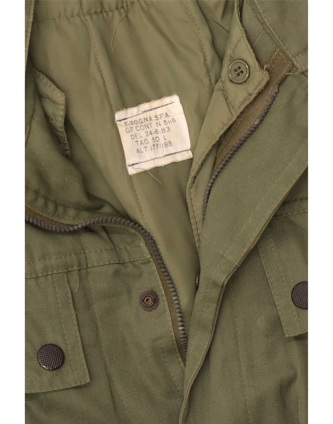 Vintage męska kurtka parka IT 50 Large Khaki