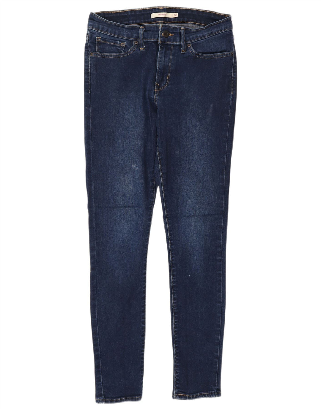 Damskie jeansy Levi's 711 Skinny W28 L28 Granatowa bawełna
