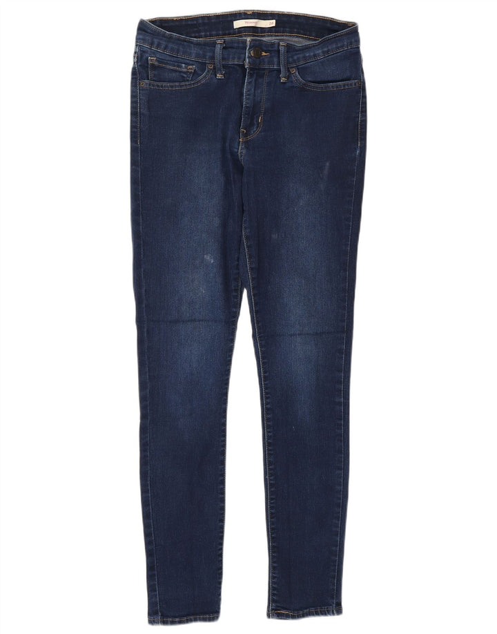 Damskie jeansy Levi's 711 Skinny W28 L28 Granatowa bawełna