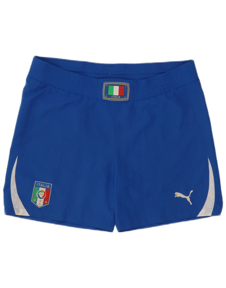 Męskie spodenki sportowe Puma Italia Graphic, duże, niebieskie, z poliestru