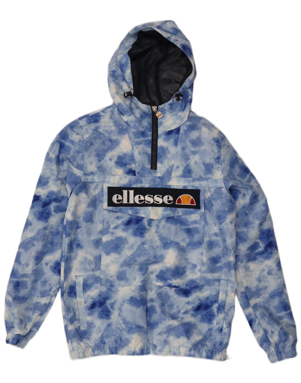 Męska kurtka przeciwdeszczowa z kapturem Ellesse UK 36 Small Blue Tie Dye Polyester