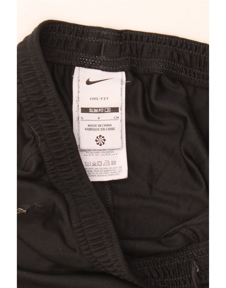 Męskie spodnie dresowe Nike Dri Fit Slim Fit, małe, czarne, poliestrowe