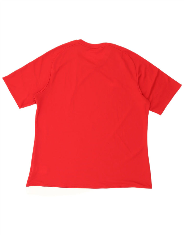 Adidas Męska koszulka Climalite Top XL Czerwony Poliester