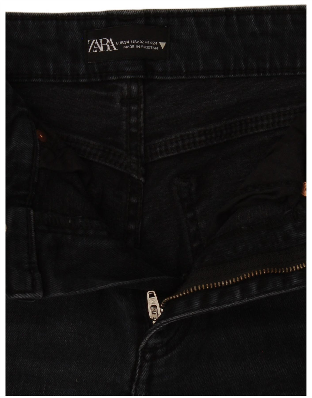 Jeansy damskie Bootcut Zara EU 34 2XS W24 L25 Granatowe