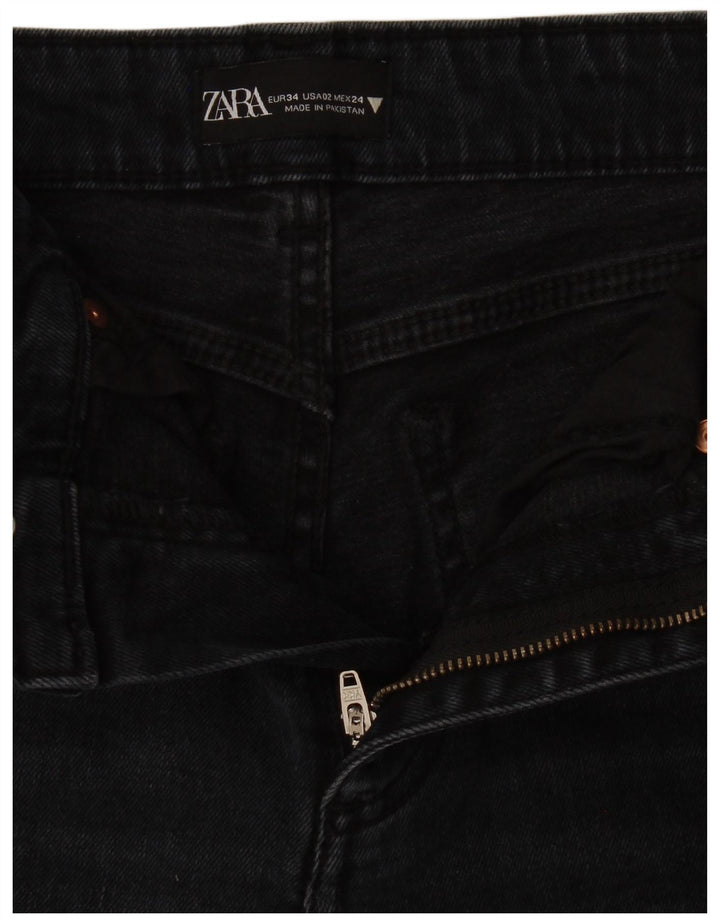 Jeansy damskie Bootcut Zara EU 34 2XS W24 L25 Granatowe