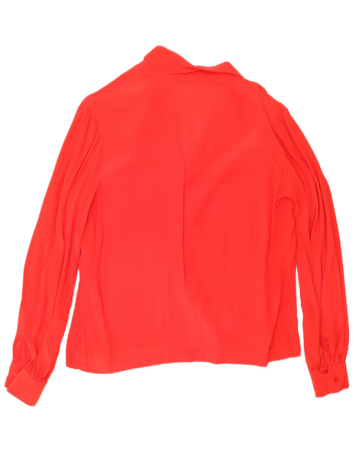 VINTAGE Womens Shirt Blouse UK 14 Large Red