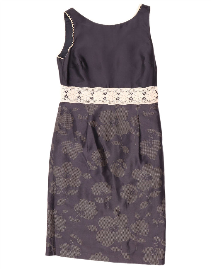 Damska sukienka płaszczowa Fenn Wright Manson UK 10, mała, granatowa w kwiaty