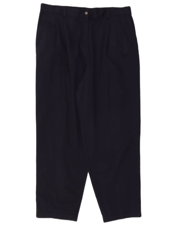 Spodnie Chino damskie L.L.Bean z wysokim stanem US 18 2XL W36 L29 Granatowe