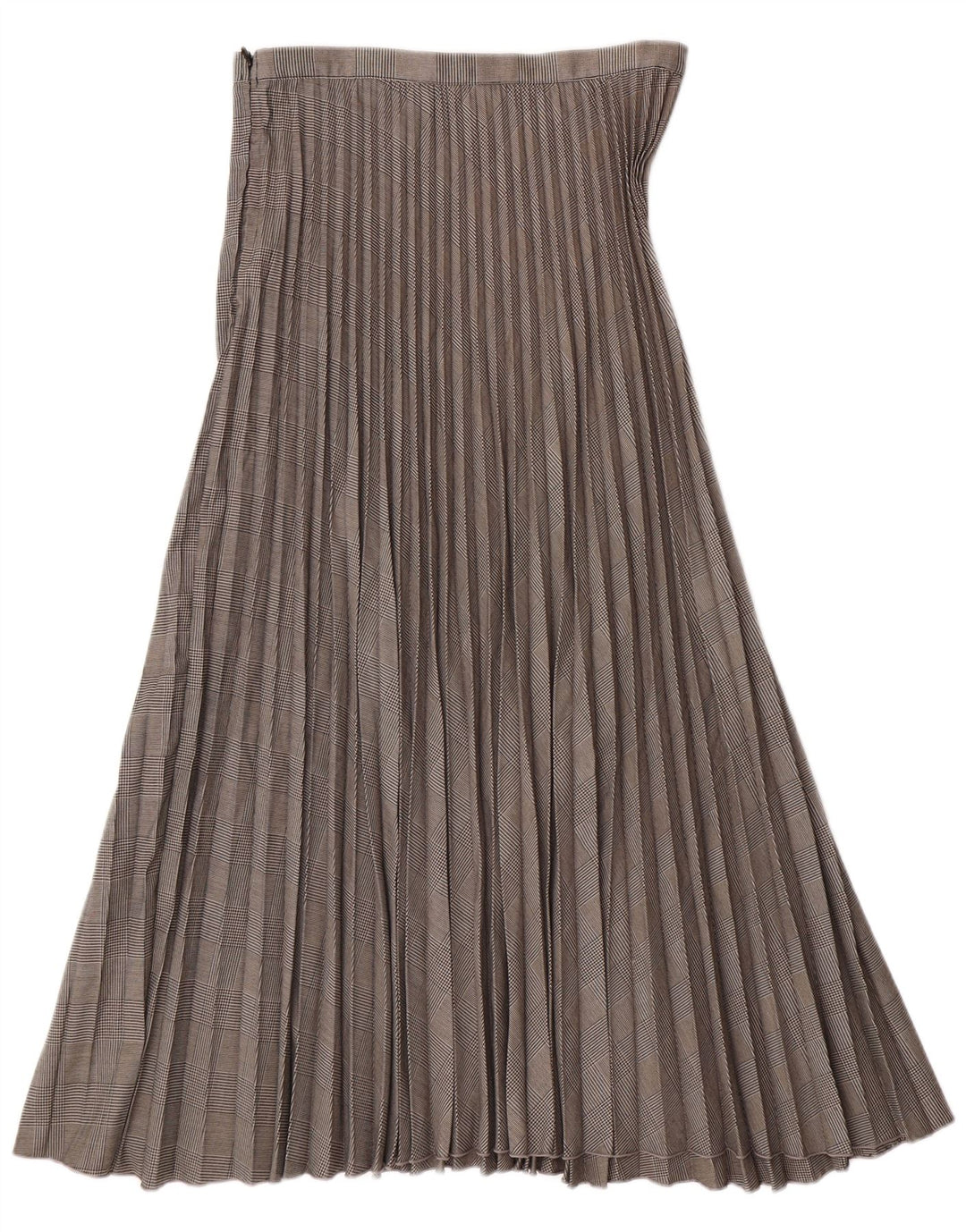 H&M Damska plisowana spódnica nożowa EU 38 Medium W28 Szary poliester w pepitkę